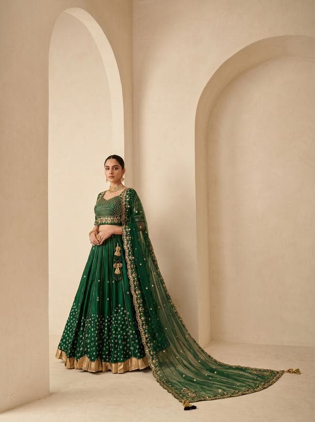 Emerald lehenga