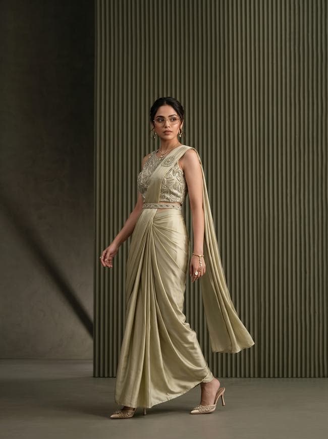 Sage saree